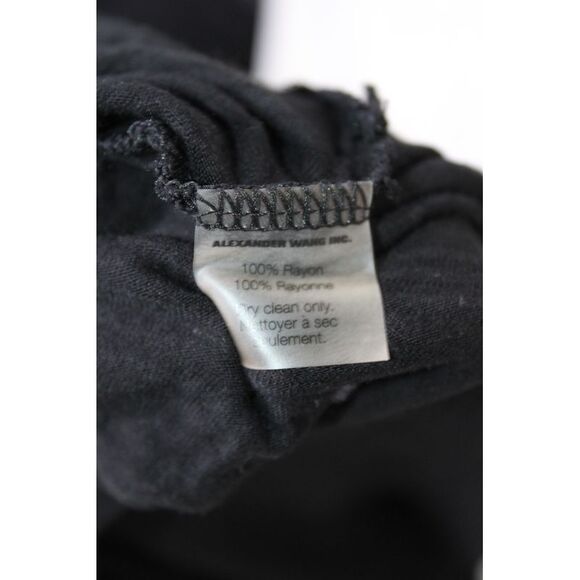 T Alexander Wang Womens Striped Print Short Sleeve T-Shirt Dress Black Size S - Picture 5 of 6